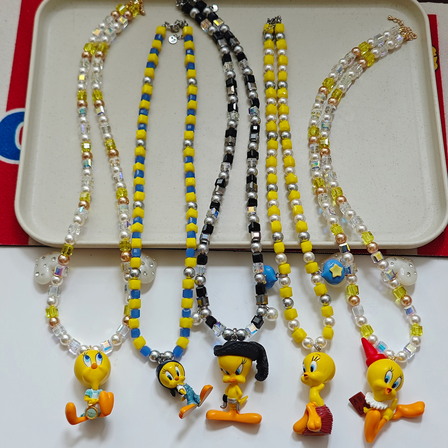 JMH小吴同学 TWeety翠儿崔弟崔迪乐一通中古绝版项链可爱日韩饰品