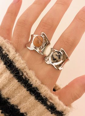 女金属美拉德轻奢风指环