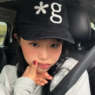 韩系百搭拼色鸭舌帽女孙彩瑛同款春季新款复古软顶棒球帽男显脸小