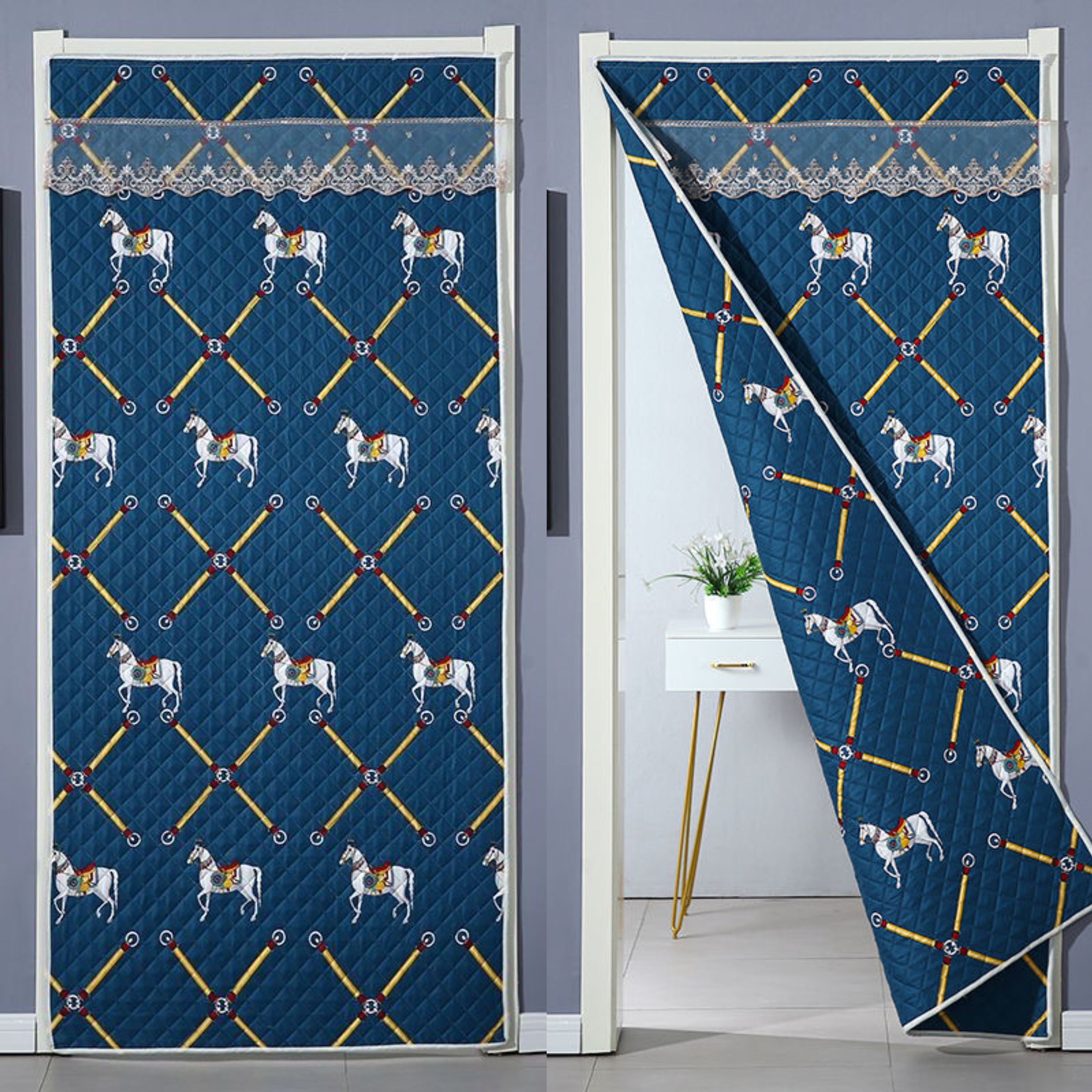 棉门帘加厚挡风卧室防寒保温