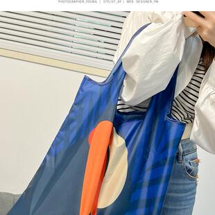 新款 通勤折叠购物袋超市买菜包大容易定制logo环保袋可爱动物植物