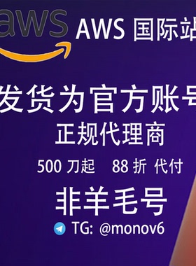 AWS 账号注册 独立账号 余额充值 充值续费 折扣