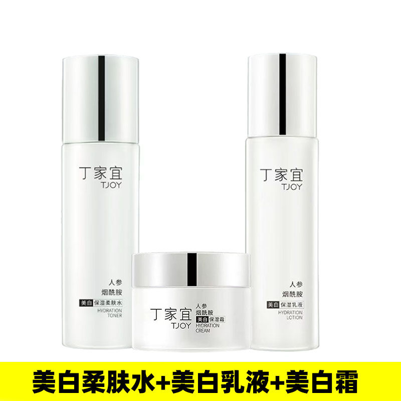 丁家宜美白淡斑锁水滋润套装美白保湿补水化妆品肌肤深层正品包邮