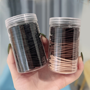 皮套女头绳夏季 发绳小发圈不勒发 韩国扎头发黑色橡皮筋女扎头细款