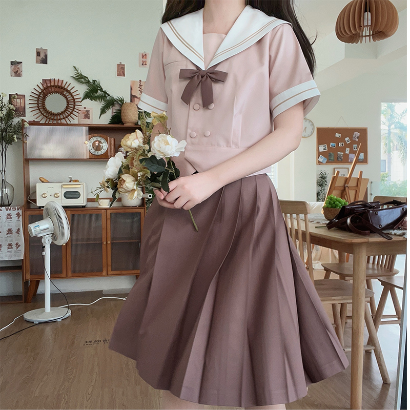 月野家理川女子学院原创jk水手服