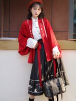 【 Mountain Spirit Deer 】 Original and improved Hanfu women's clothing with Han elements, Ming Dynasty style, versatile for daily use, new Chinese-style women's clothing thumbnail 7