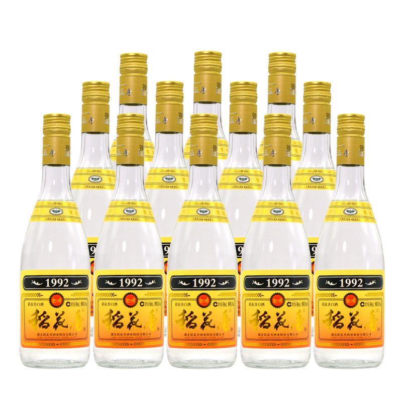 45度稻花香酒光瓶1992浓香型白酒图片