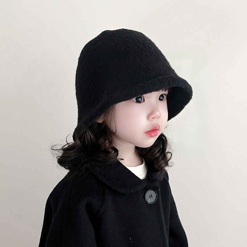 儿童帽子冬季宝宝毛线帽秋冬款针织女童男童小孩保暖渔夫帽盆帽