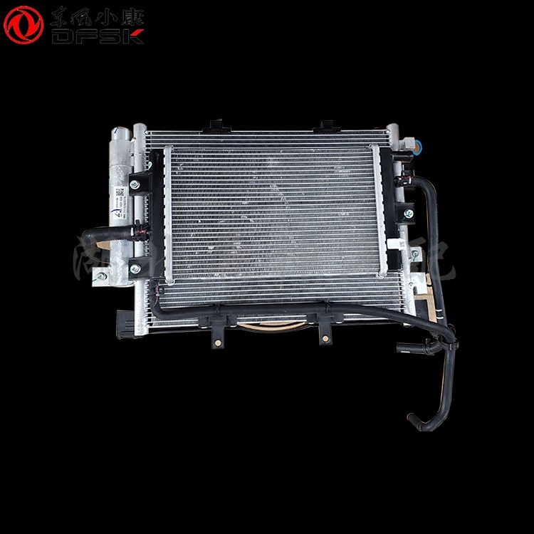 东风EX1纳米BOX启辰E30雷诺E诺风光E1汽车水箱冷凝器带风扇总成