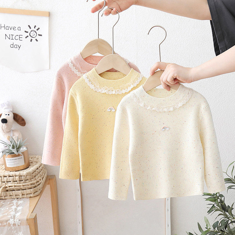 全棉女童打底毛衣薄款洋气小童秋冬装宝宝2025新款儿童针织衫内搭,童装/婴儿装/亲子装,毛衣/针织衫,淘宝优惠券,粉丝福利购,淘宝优惠卷