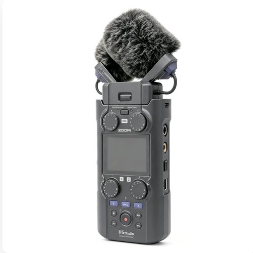 适合ZOOM H5 studio录音笔防兔毛防风罩话筒毛毛套咪毛罩咪套配件