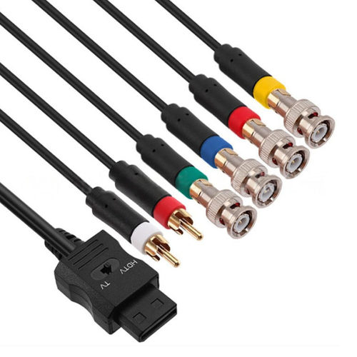 Wii转音视频接彩色监视器连接线