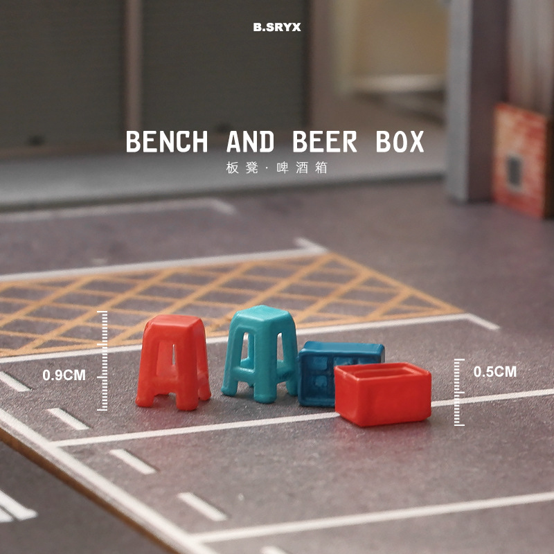 树脂164微缩食玩场景小人模型人