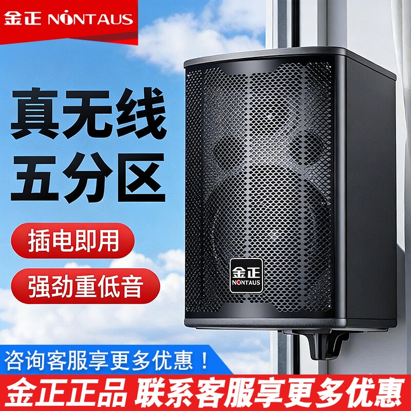 金正12寸店铺专用壁挂无线音响重低音会议舞蹈健身房餐厅商用音箱