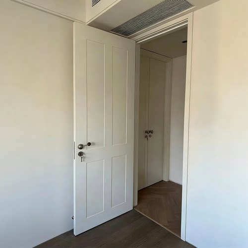 法式复古实木烤漆卧室门定制