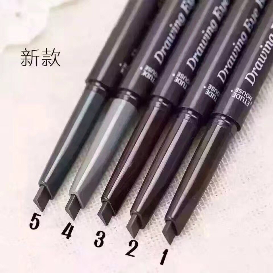 韩国爱丽小屋眉笔12345号色防水防汗不脱色持久自然旋转自动眉笔