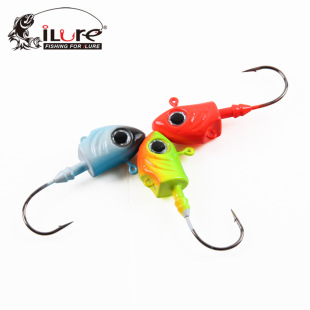 淡水渔具装 路亚海钓软饵专用血槽钩子 备 33克 爱路亚鱼形铅头钩5