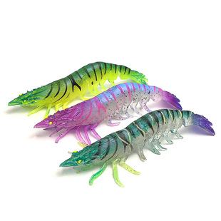9.5cm仿真大虾路亚饵 大对虾假饵 无钩无须软饵淡水海钓软虾鱼饵