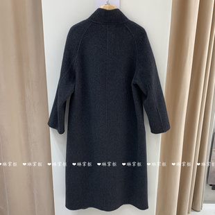 88892欧货双面羊绒大衣女2025秋冬新品时尚气质宽松立领长款外套