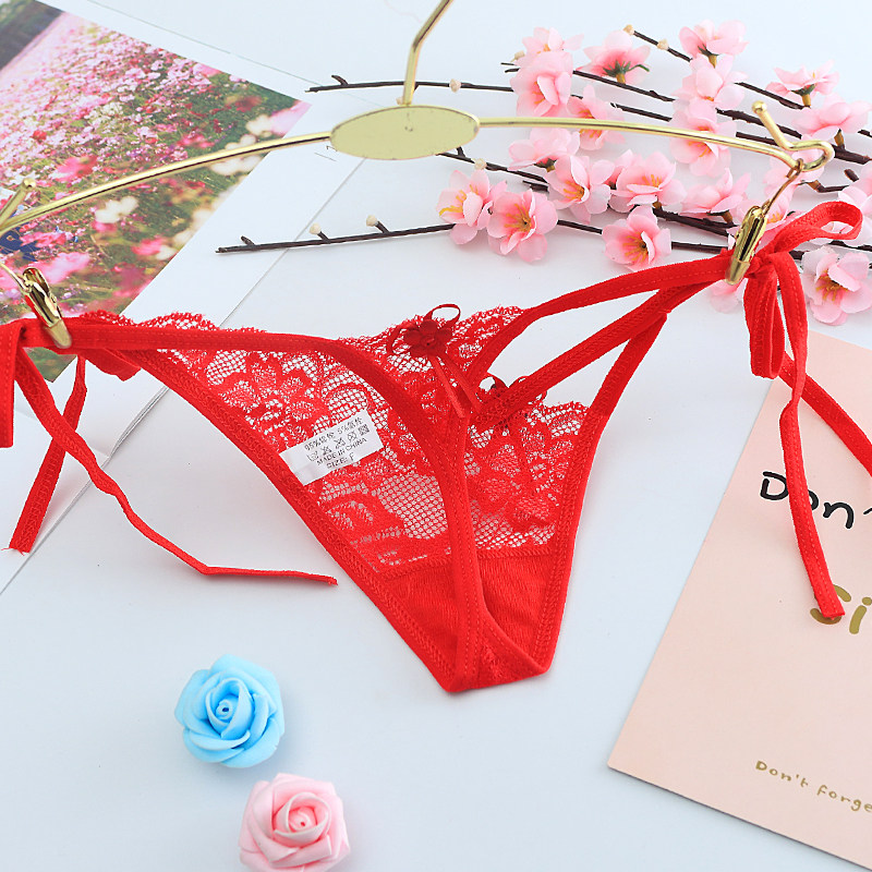 超仙性感蕾丝丁字裤绑带女士诱惑内裤 诱惑系带t裤薄大码胖mm内裤,女士内衣/男士内衣/家居服,女丁字裤,淘宝优惠券,粉丝福利购,淘宝优惠卷