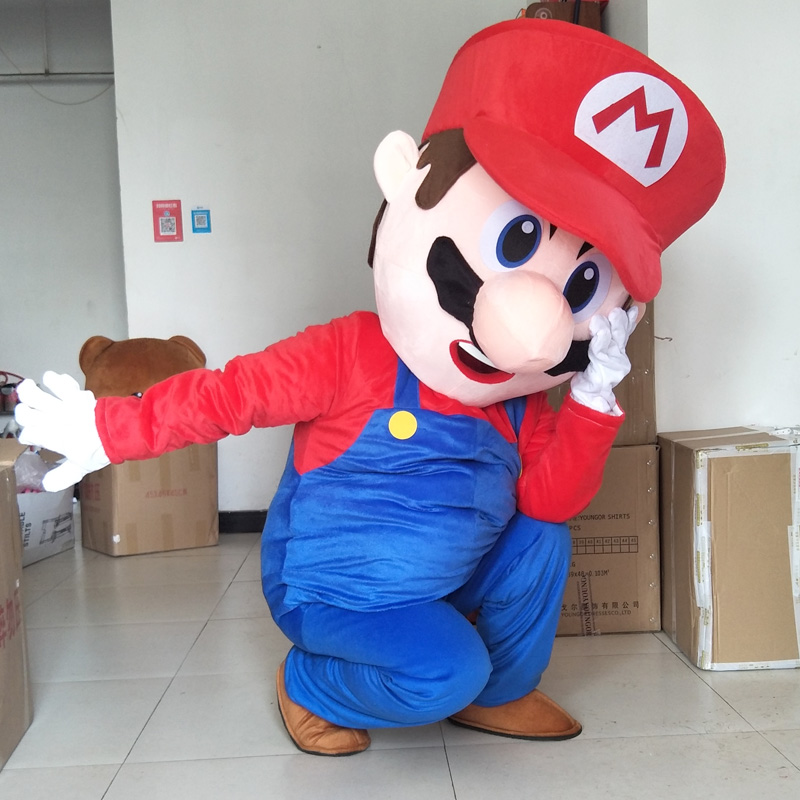 重庆超级玛丽发传单行走卡通人偶