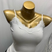 INS潮蕾丝花边打底内搭小吊带衫 外穿百搭背心 修身 女2021夏季 新款