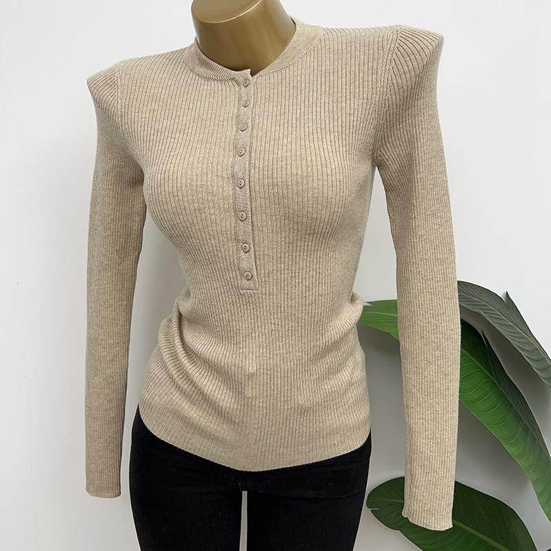品质好~基础款柔软羊绒针织衫上衣修身显瘦单排扣打底衫秋冬内搭,女装/女士精品,毛针织衫,淘宝优惠券,粉丝福利购,淘宝优惠卷