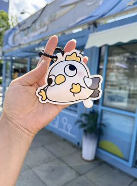 大连文创海鸥捏捏放屁搞笑搞怪整蛊送人气囊挂件行李牌背包钥匙扣