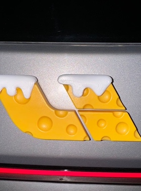 原创 理想L6789奶酪车标 创意车贴装饰爆改改装 i6i8奶酪车标雪盖