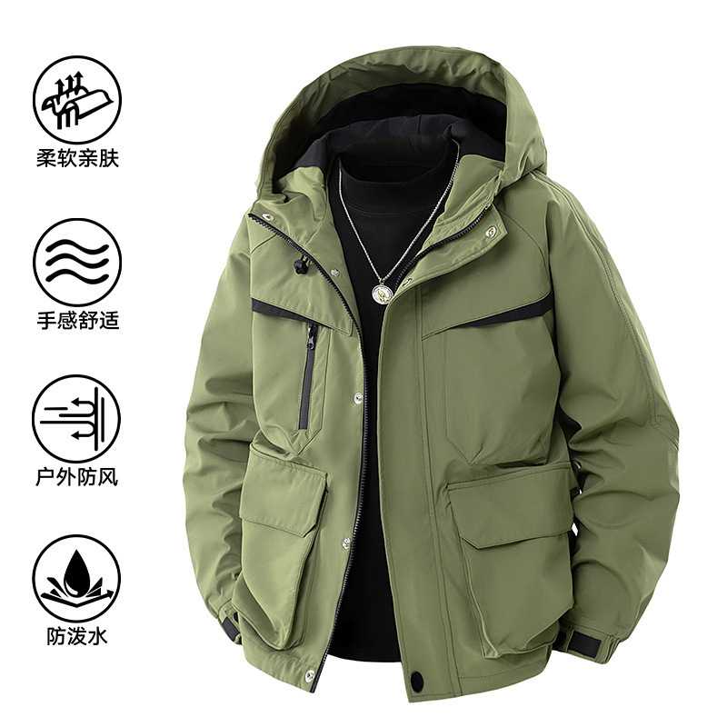 帝宇神龙连帽山系机能防泼水多男