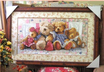 刘年锦绣正品dmc小熊十字绣