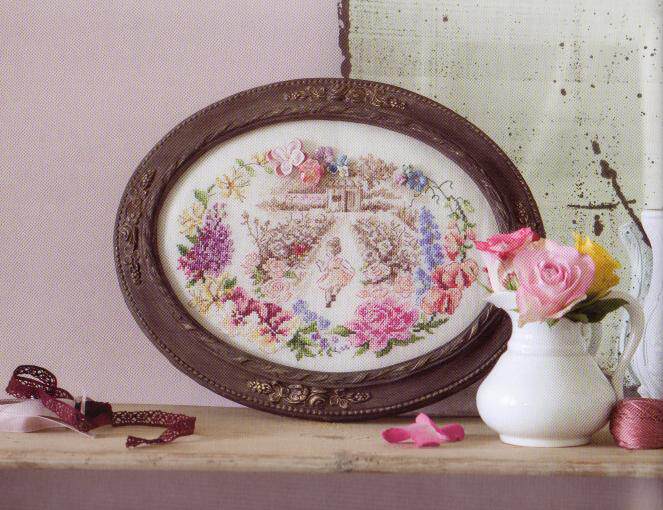 刘年锦绣正品dmc十字绣非印花杂志-法国田园女孩不包含相框