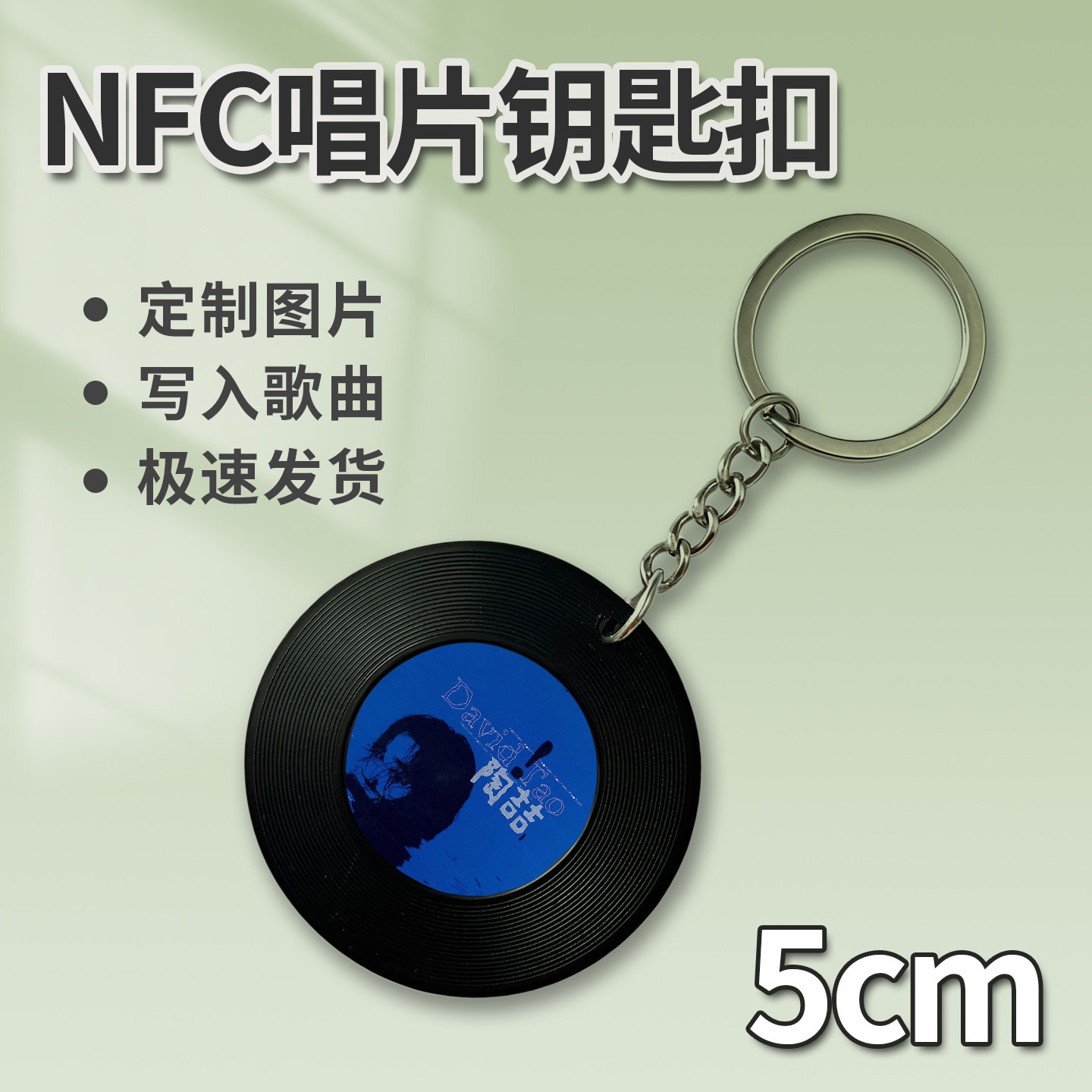 nfc唱片钥匙扣定制歌曲专辑相片明星应援物料生日礼物演唱会礼品