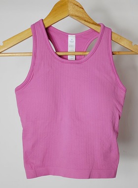 裸感瑜伽EBB短背心透气速干跑步运动文胸紧身内衣吸湿排汗带胸垫