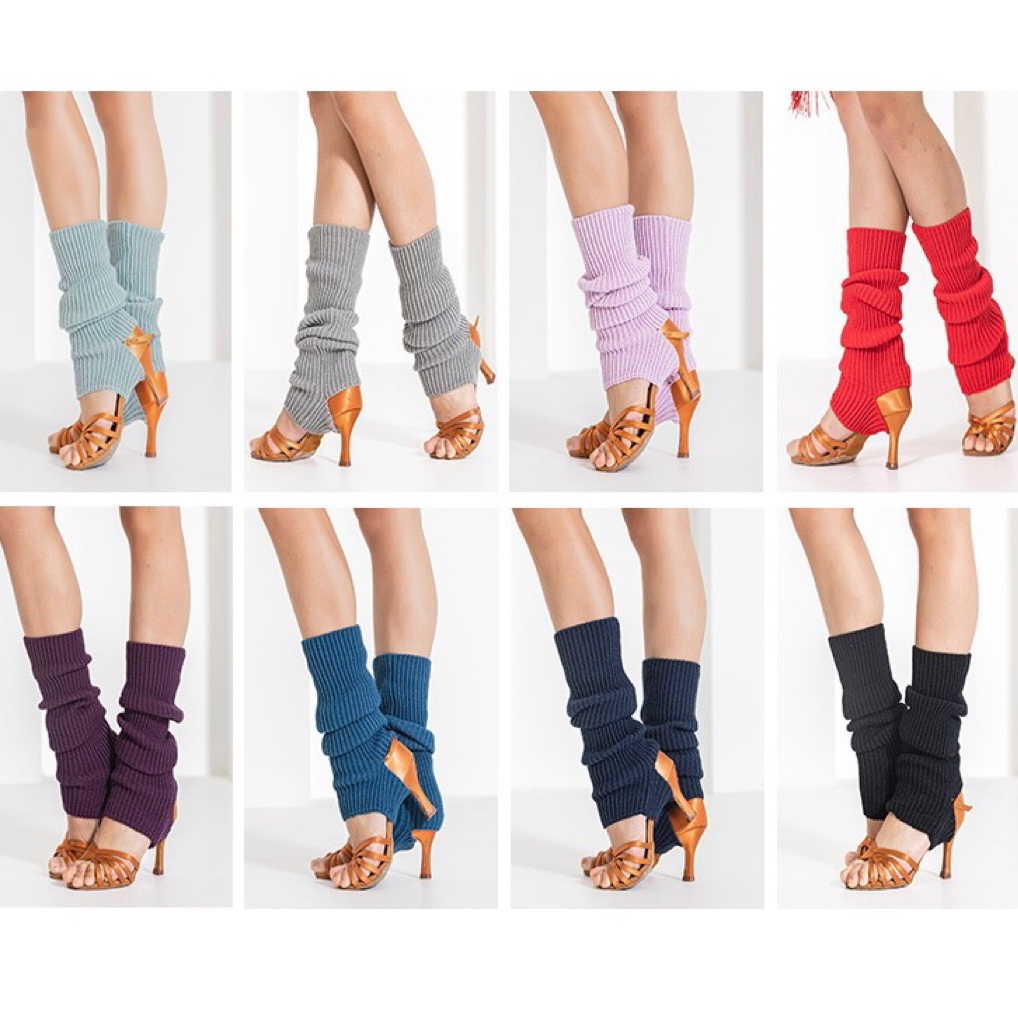 新款带洞毛线腿袜拉丁舞