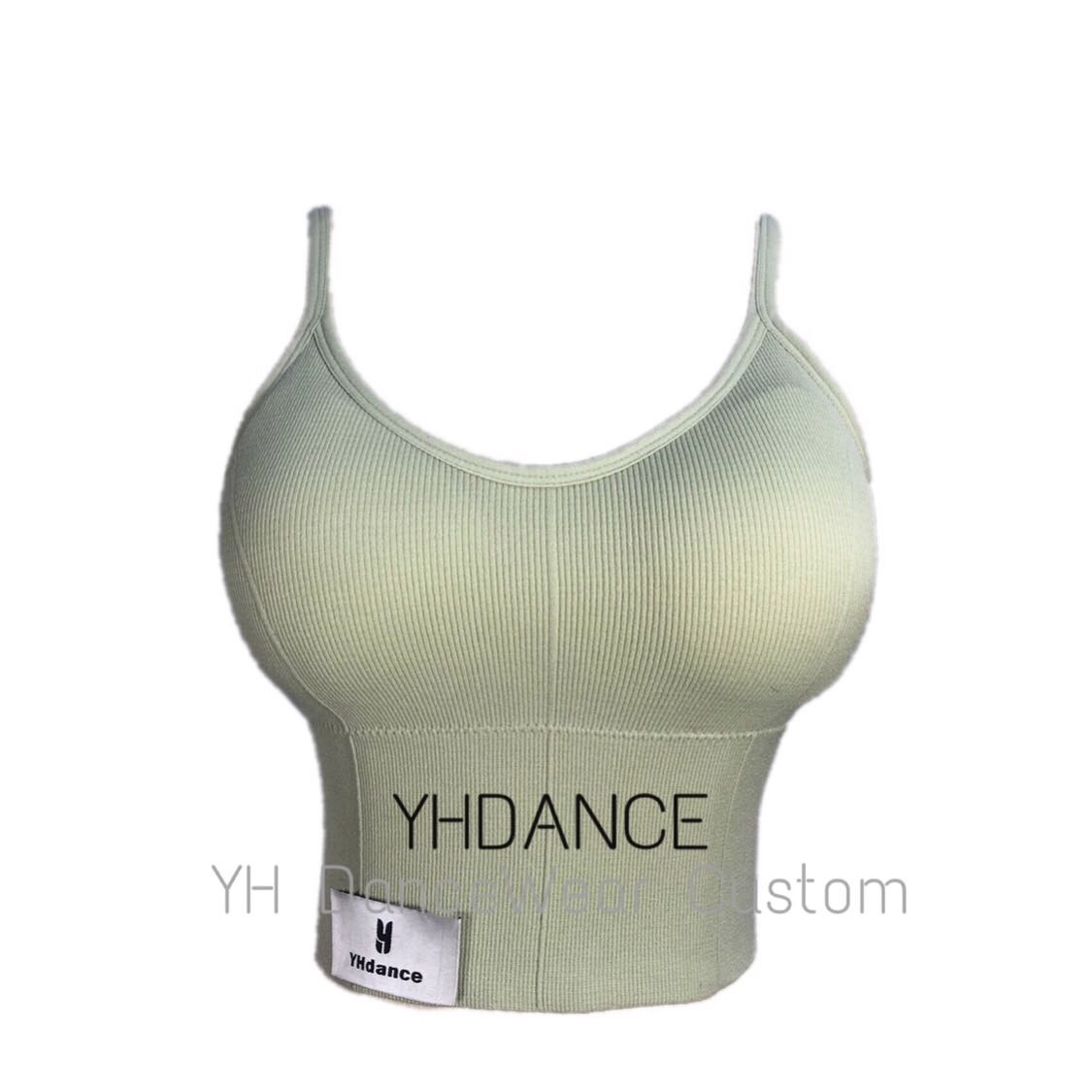 A02夏季新款跳舞蹈露背上衣拉丁舞成人女美背吊带练功服装带胸垫