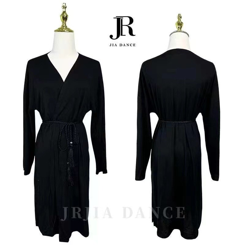 莫代尔百搭宽松开衫拉丁舞摩登上衣新练功服均码练舞教课送腰带22