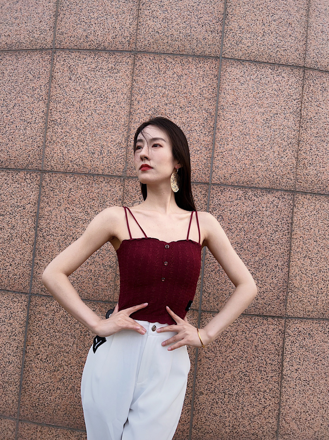 YHDANCE新款拉丁舞摩登吊带舞蹈服成人女士上衣美背心舒适胸垫C91