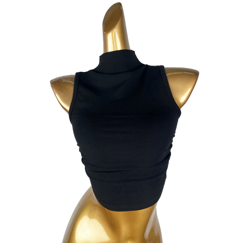 舞蹈现代爵士吊带背心女夏外穿美式无袖上衣拉丁形体训练功服T恤