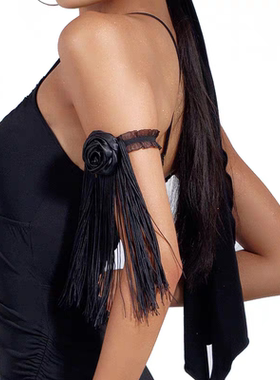 HC·DANCE拉丁舞服表演比赛配饰手工花苞手环舞蹈流苏配饰AP15