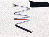 1.5米 包邮 折叠式 盲杖专用七折导盲杖7节盲人手杖反光滚轮盲棍