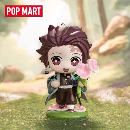 POP MART泡泡玛特 鬼灭之刃 诞生花系列明盒手办潮流玩具男生礼物