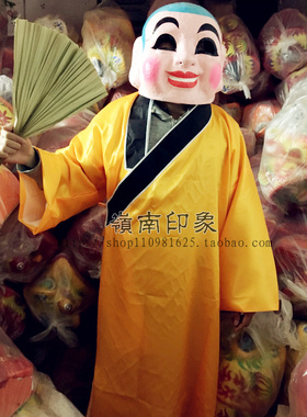 大头佛面具佛公醒狮娃娃头套舞狮