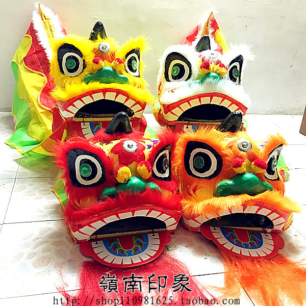 广东佛山手工醒狮1-4岁儿童狮头舞狮子道具鼓小孩玩具礼物中国风