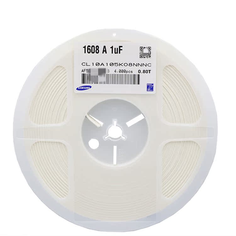 原装正品0603贴片电容16V25V 1UF ±10% X7R CL10B105KA8NNNC样品