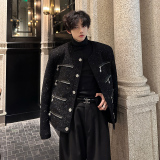 多拉链小香风外套高级感亮片设计夹克时尚百搭409-5585-P138，男装夹克，星座409(原A307）