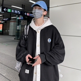 春秋连帽卫衣开衫宽松百搭潮ins运动休闲棒球服XZ404-2-W008，男装卫衣，星座409(原A307）