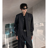 高级感立领西装外套男短款带垫肩409-5623-P176上衣P108+裤子P68，男装西服套装，星座409(原A307）