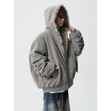 双面穿座山雕棉衣飞行夹克加厚保暖宽松连帽外套409-J231-P168，男装夹克，星座409(原A307）