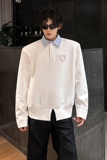 小众轻奢高级感条纹拼接假两件衬衫男痞帅Polo领上衣409-5625-P58，男装衬衫，星座409(原A307）